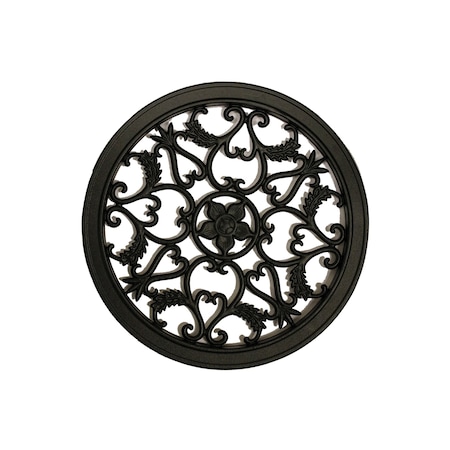 Nuvo Iron ROUND BLACK CAST ALUMINUM FENCE & GATE INSERT - 15in DIAMETER ACW55-EC